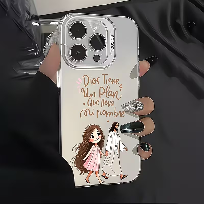 可愛い女の子が神とともに歩くマット仕上げのiPhoneケース - Phone Cases For Girls のレビューと価格