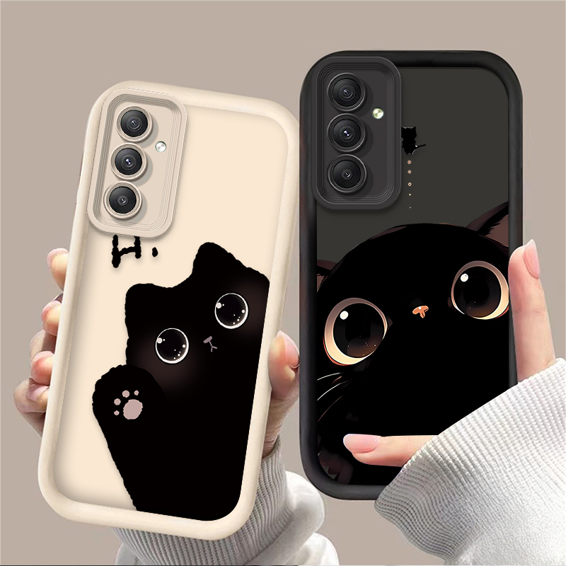 素敵な大きな目の猫のスマホケース Samsung Galax - Phone Cases A14 Samsung のレビューと価格