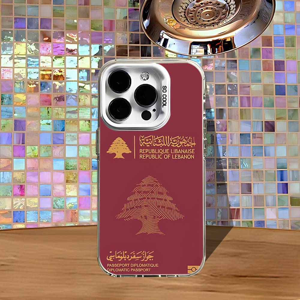 レバノンパスポート柄 iPhone 16,15,14,13, - Phone Cases Lebanon のレビューと価格