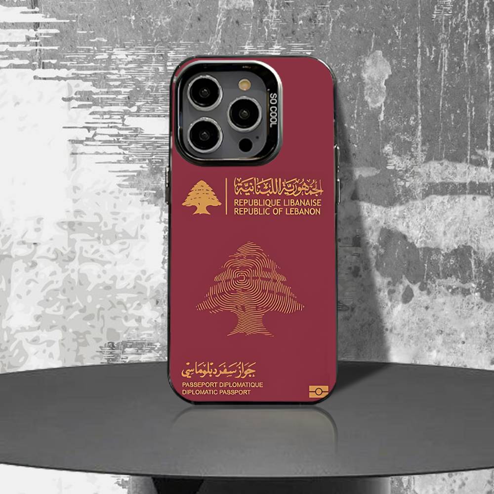 レバノンパスポート柄 iPhone 16,15,14,13, - Phone Cases Lebanon のレビューと価格