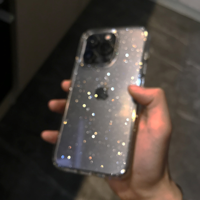 透明 シンプル グリッター iPhone 16 15 14  - Phone Cases Expensive のレビューと価格