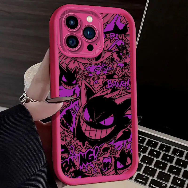 ポケモン ゲンガー グラフィティ スマホケース iPhone - Phone Cases Like Loopy のレビューと価格