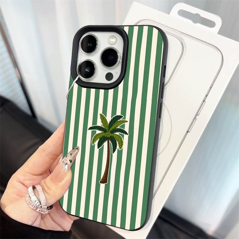 ココナッツツリーストライプ柄スマホケース iPhone Ai - Phone Cases Like Loopy のレビューと価格