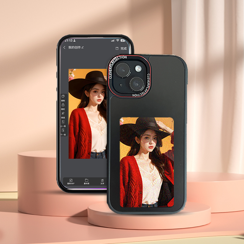 スマート3色E-Inkディスプレイ搭載スマホケース DIYカ - Phone Cases Diy のレビューと価格
