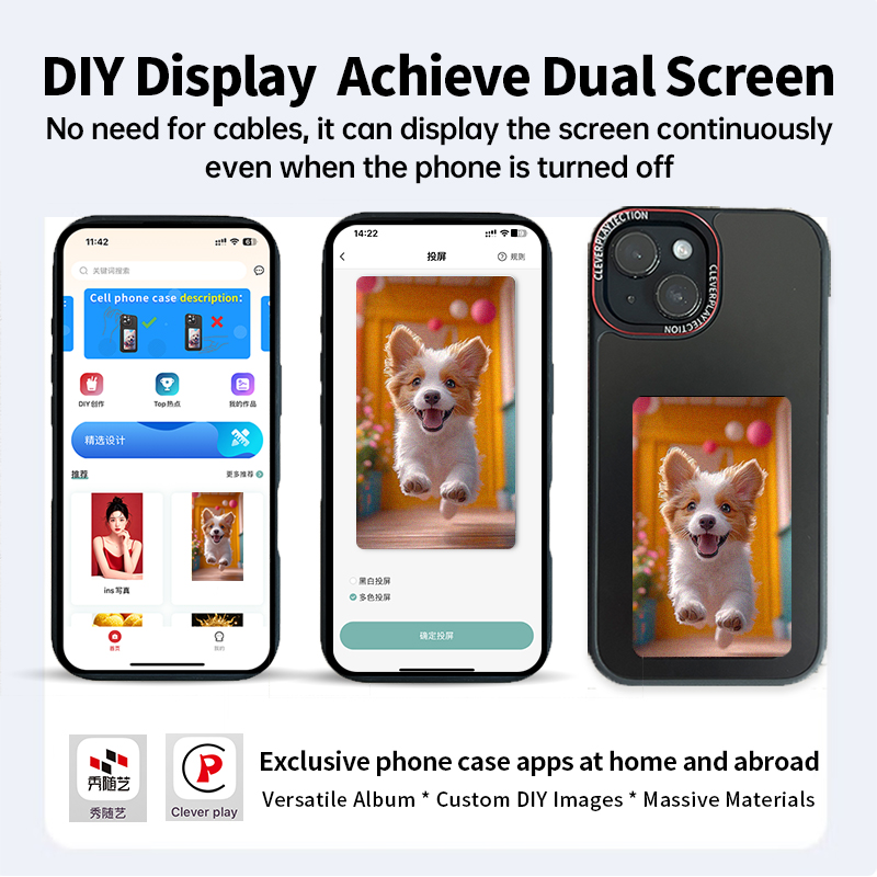 スマート3色E-Inkディスプレイ搭載スマホケース DIYカ - Phone Cases Diy のレビューと価格