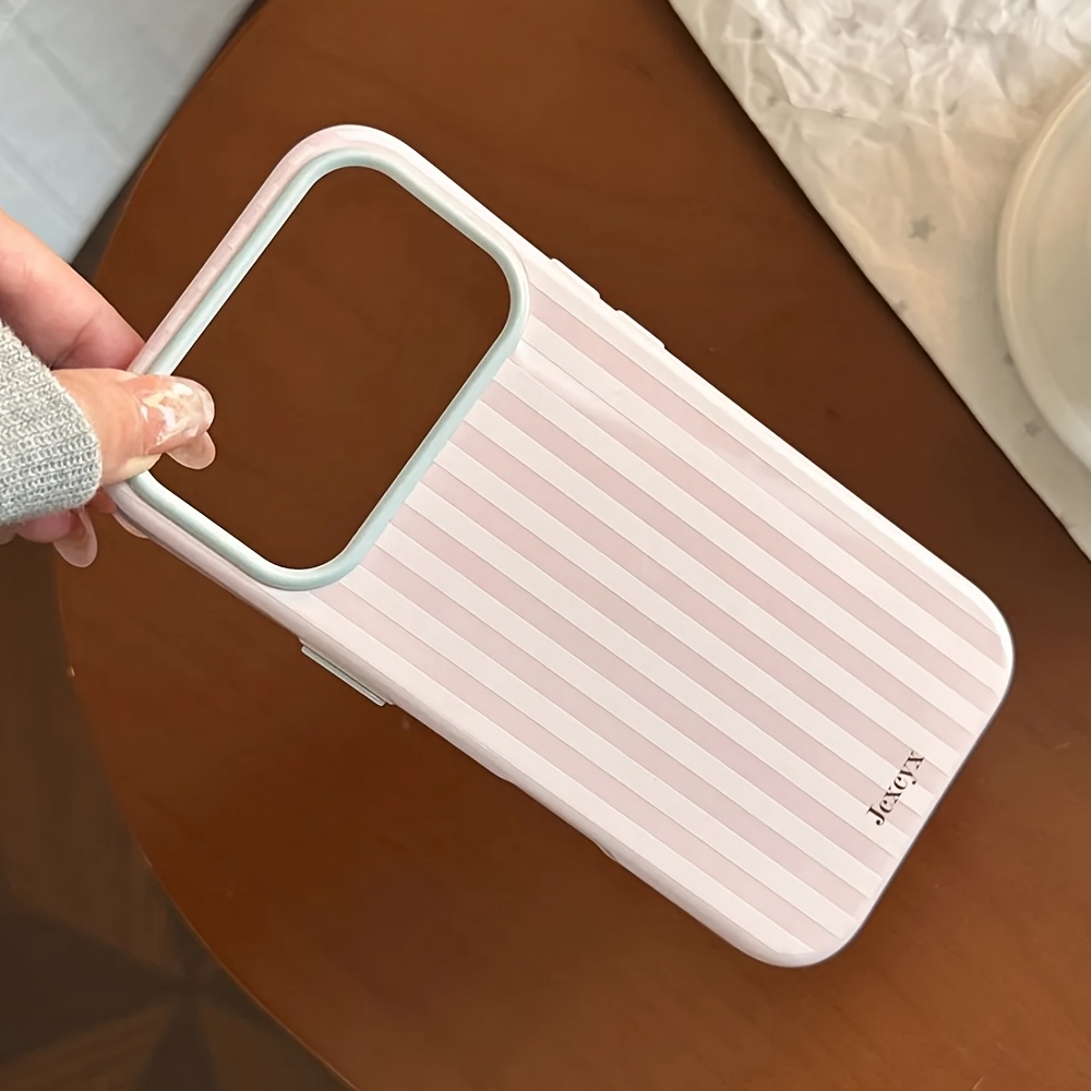 高級韓国ファッションストライプキャンディーカラーソフトTPU - Apple Iphone 15 Pro Max のレビューと価格