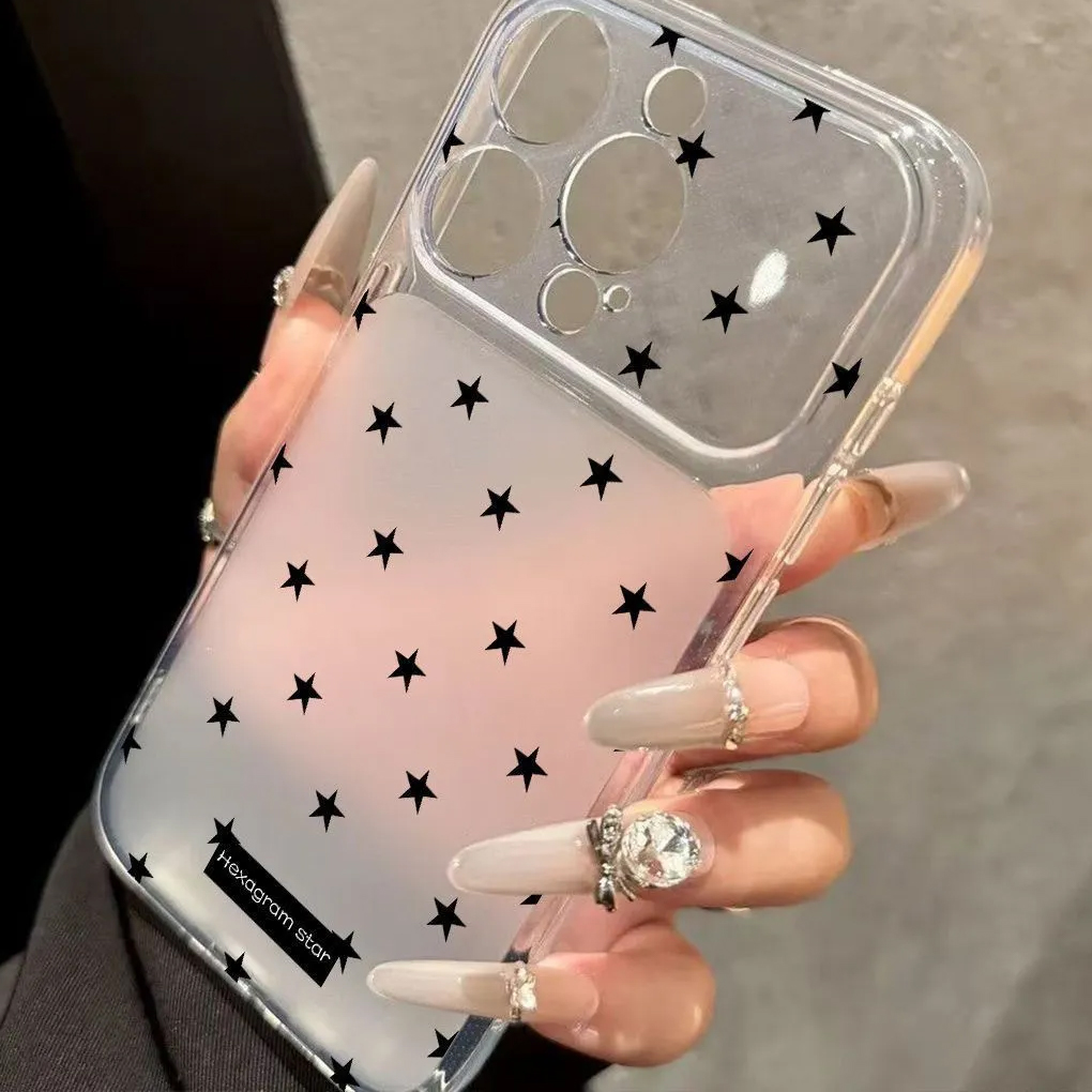 フルスクリーンブラックスターズニッチヤングガールシンプルTP - Phone Cases For Girls のレビューと価格