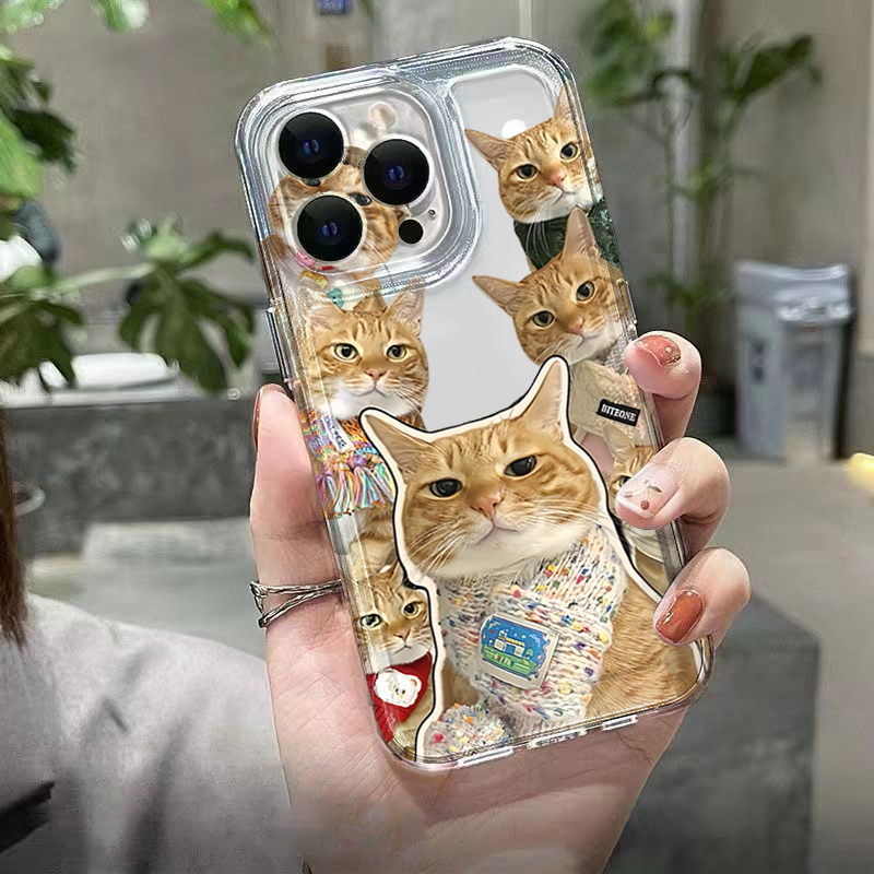 可愛いバンダナ猫柄クリアスマホケース Samsung Gal - Phone Cases Galaxy A17 のレビューと価格