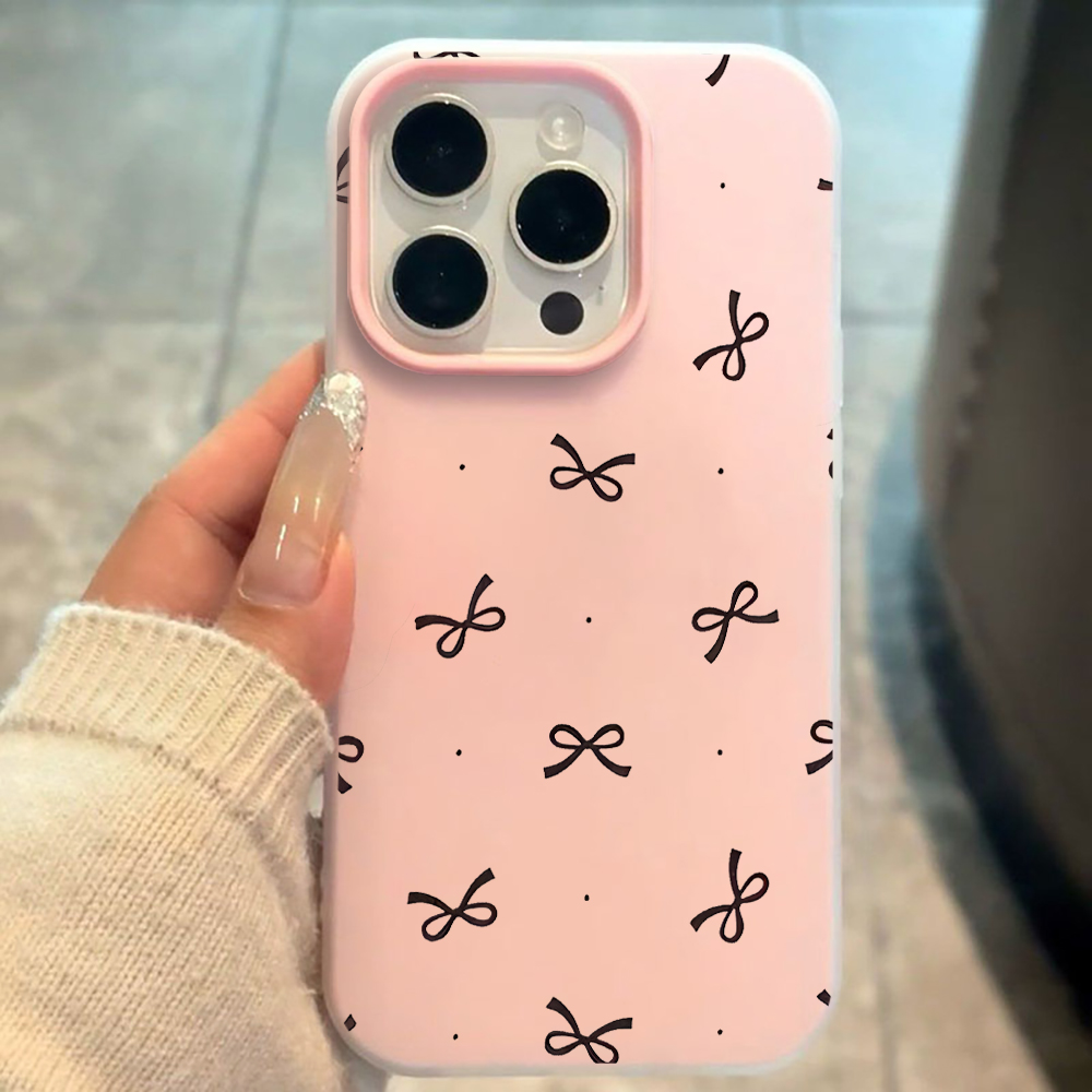 可愛いリボン柄のINS風スマホケース iPhone 17 1 - Phone Cases Cute のレビューと価格