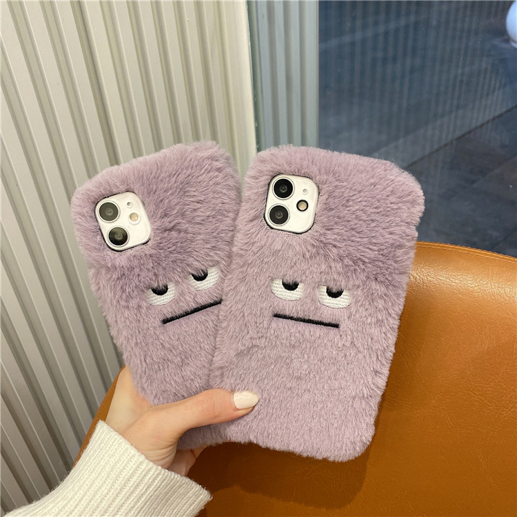 面白いぬいぐるみ風ファーパターンのソフトフォンケース iPh - Phone Cases Funny のレビューと価格