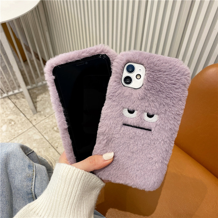 面白いぬいぐるみ風ファーパターンのソフトフォンケース iPh - Phone Cases Funny のレビューと価格