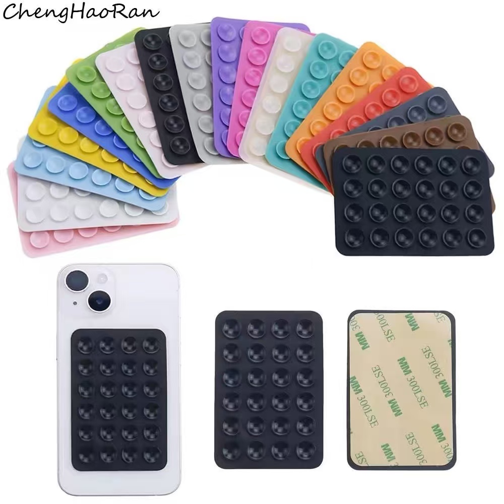 多機能シリコン吸盤式スマホホルダーパッド、吊り下げ式四角滑り - Phone Cases Case のレビューと価格