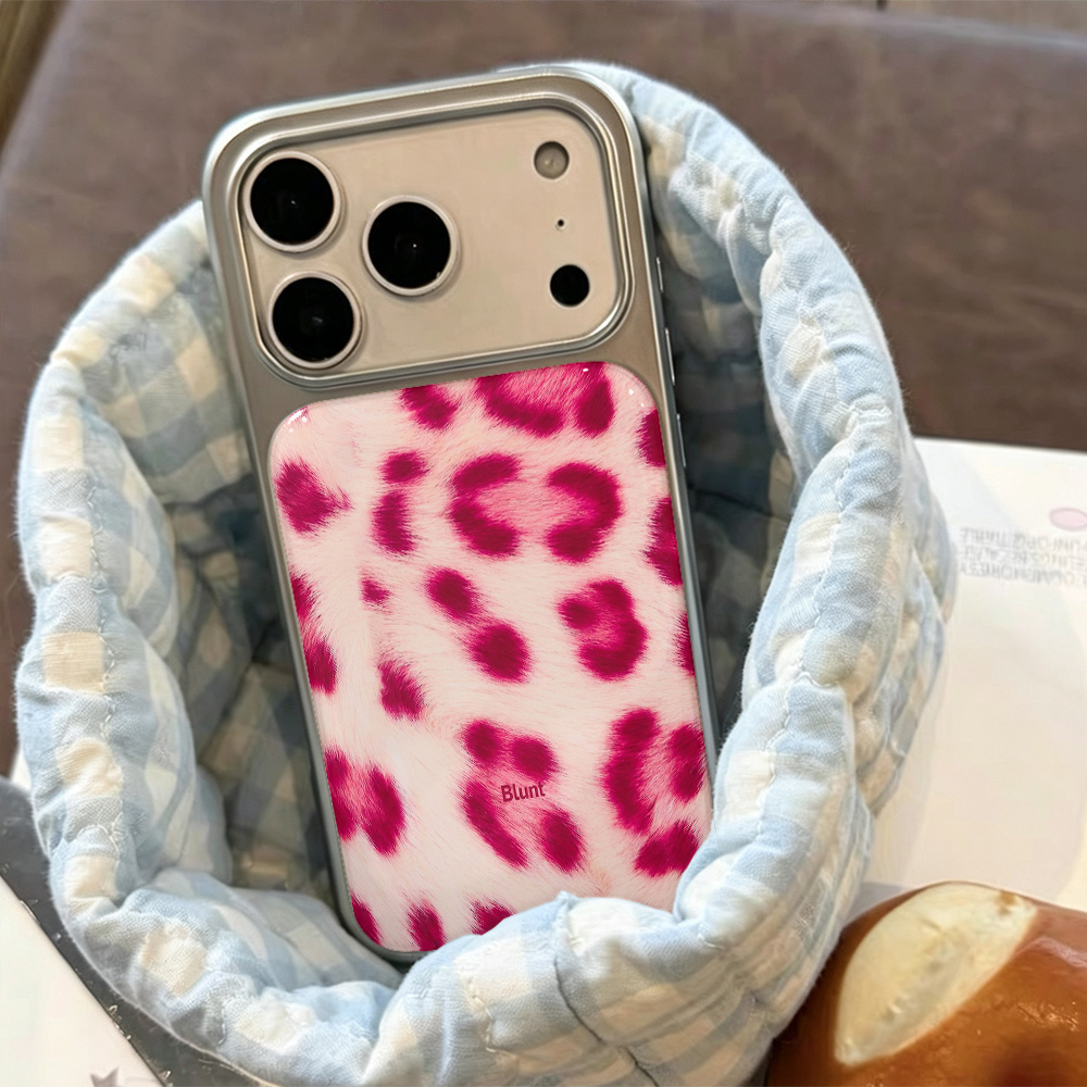 高級感のあるピンクのレオパード柄アートフォンケース iPho - Phone Cases Blunt のレビューと価格
