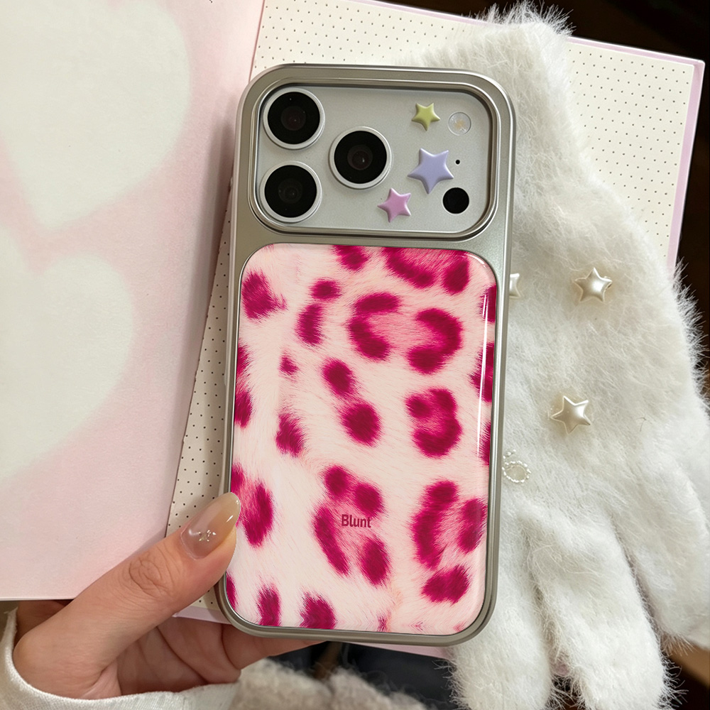 高級感のあるピンクのレオパード柄アートフォンケース iPho - Phone Cases Blunt のレビューと価格