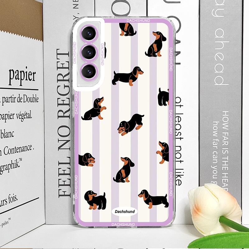 キュートなソーセージドッグ柄スマホケース Samsung G - Phone Cases Cute のレビューと価格