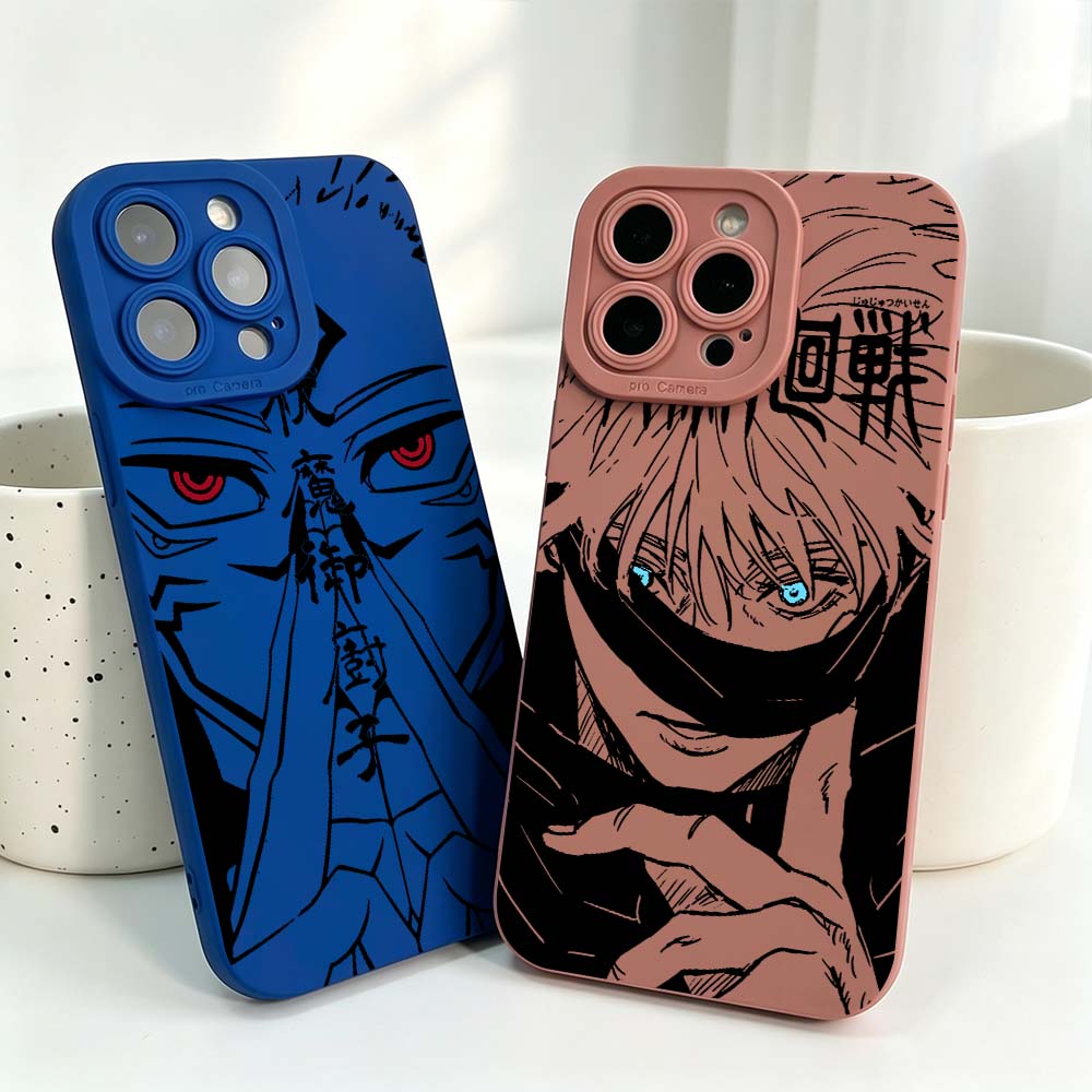 アニメ「呪術廻戦」クールカバーシリコンケース iPhone  - Phone Cases Iphone 14 のレビューと価格