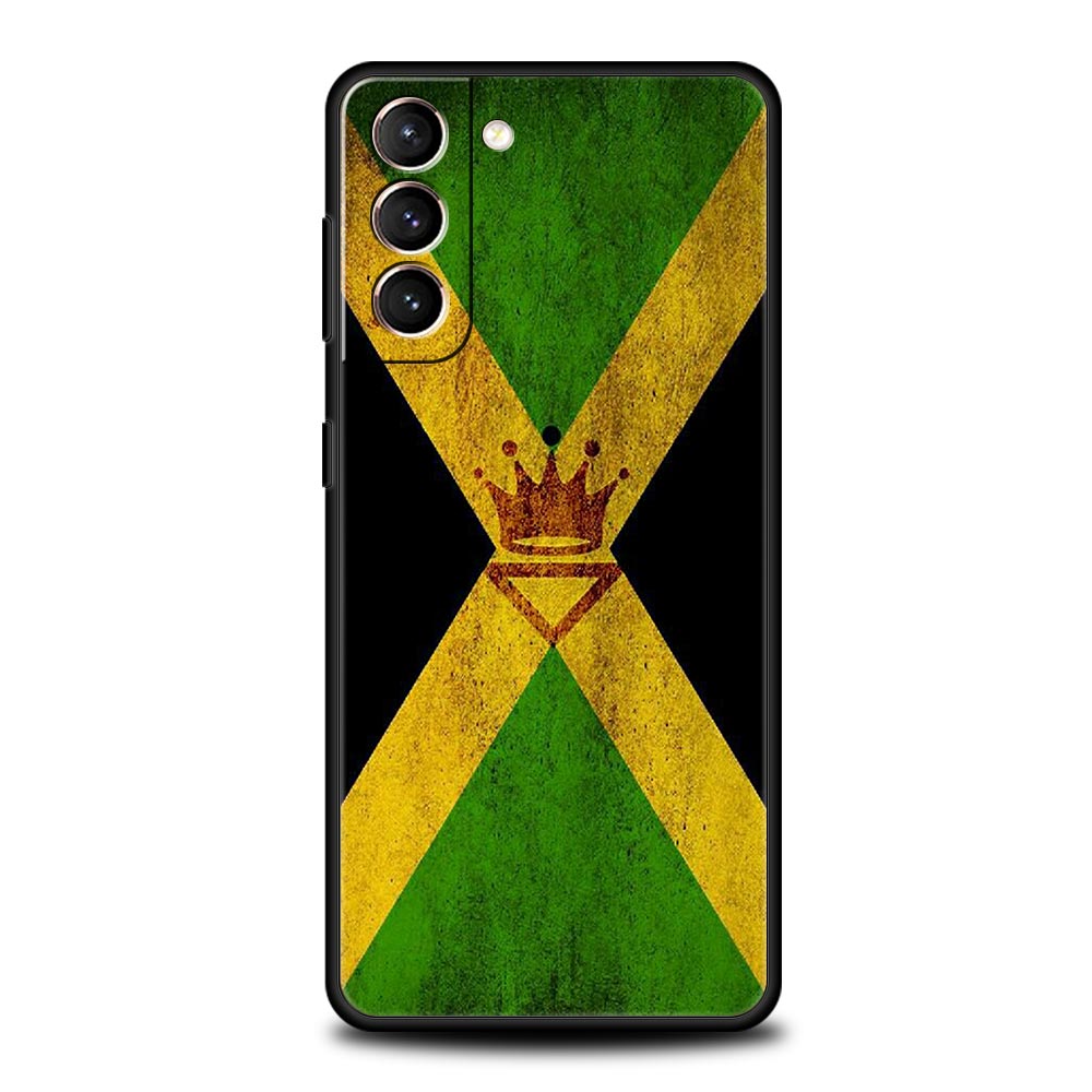 ジャマイカ国旗柄スマホケース Samsung Galaxy  - Phone Cases Jamaica のレビューと価格