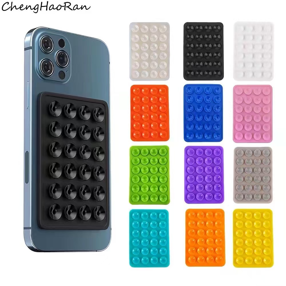 シリコン吸盤式スマホホルダー 正方形 滑り止め背面ステッカー - Phone Cases Case のレビューと価格