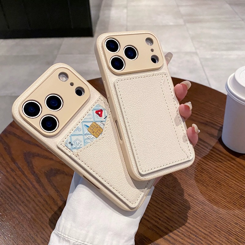 PUレザー財布型スマホケース カードホルダー付き iPhon - Phone Cases With Wallet On Back のレビューと価格