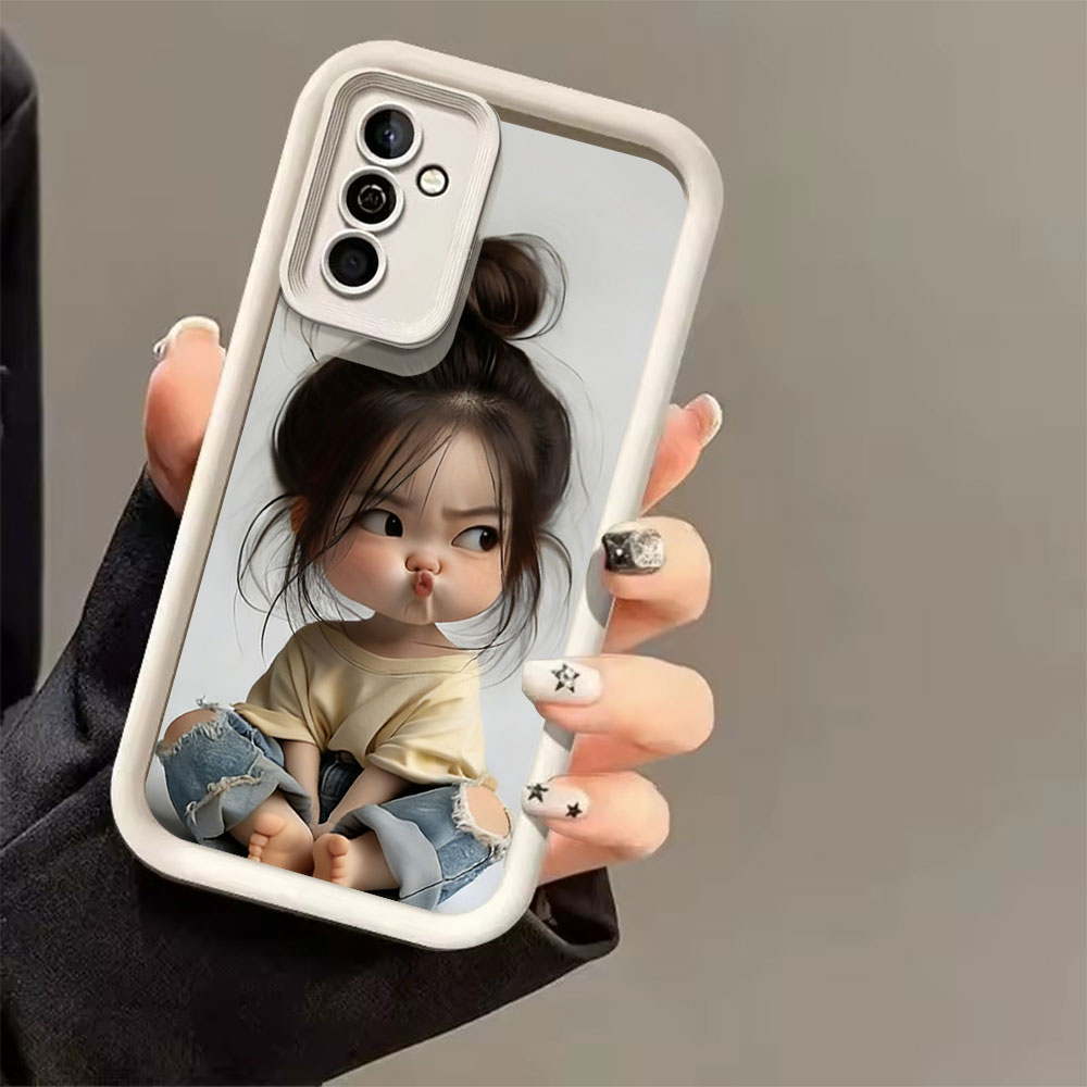 ミートボールヘッドガールシリコン耐衝撃スマホケース Sams - Phone Cases For Girls のレビューと価格