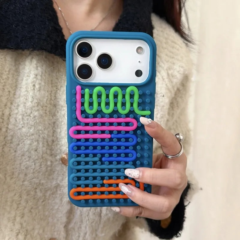 円筒形ラビリンス減圧パズルフォンケース Apple iPho - Phone Cases Diy のレビューと価格