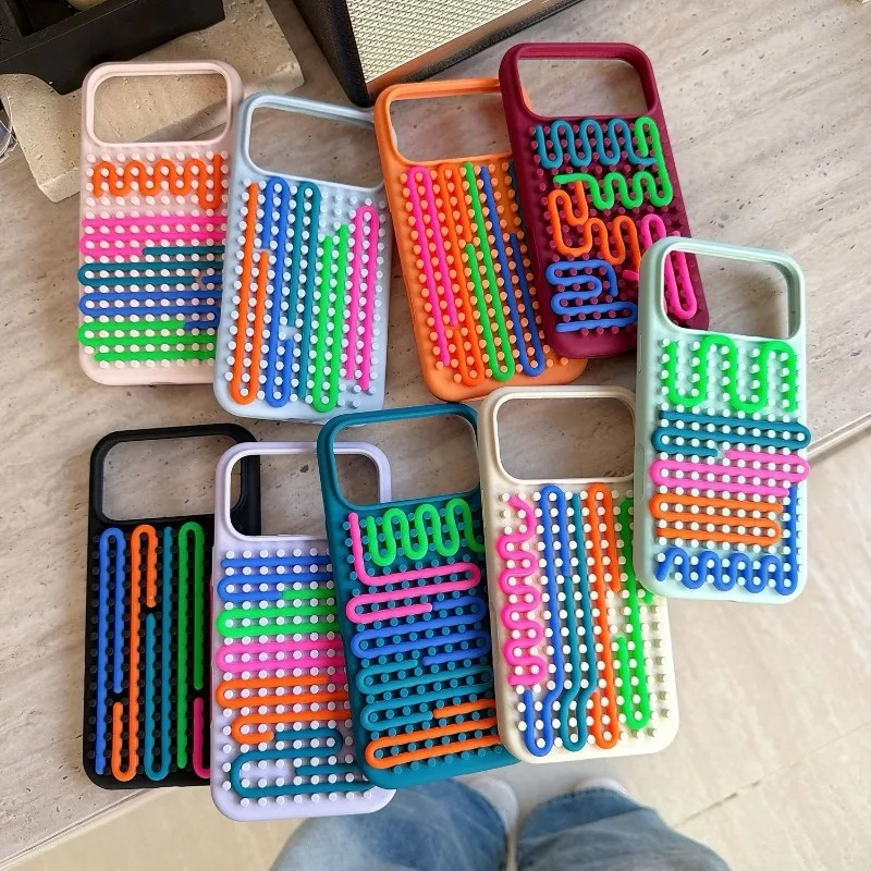円筒形ラビリンス減圧パズルフォンケース Apple iPho - Phone Cases Diy のレビューと価格
