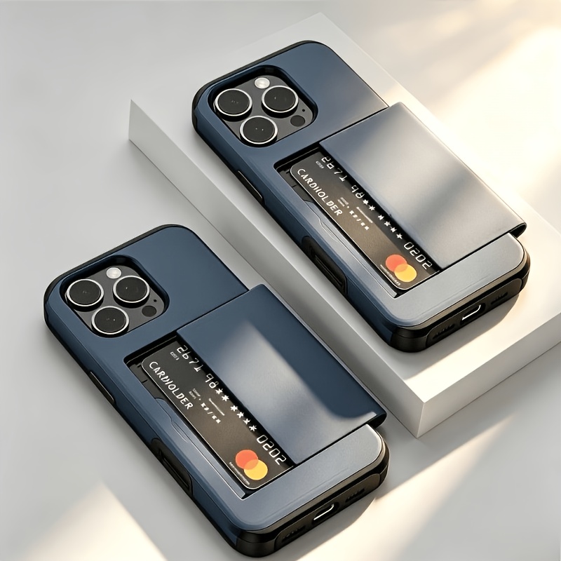 高級スライド式ウォレットカードスロットケース iPhone  - Phone Cases With Wallet On Back のレビューと価格