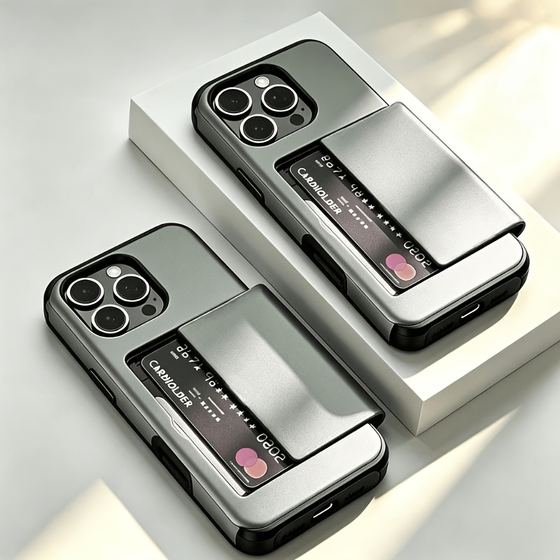 高級スライド式ウォレットカードスロットケース iPhone  - Phone Cases With Wallet On Back のレビューと価格