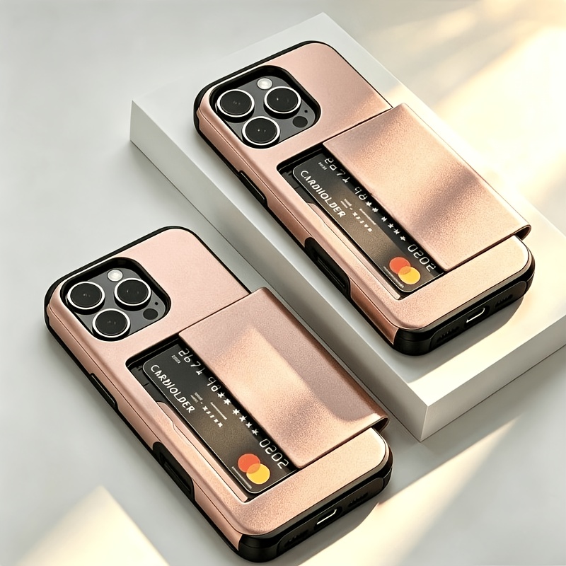 高級スライド式ウォレットカードスロットケース iPhone  - Phone Cases With Wallet On Back のレビューと価格