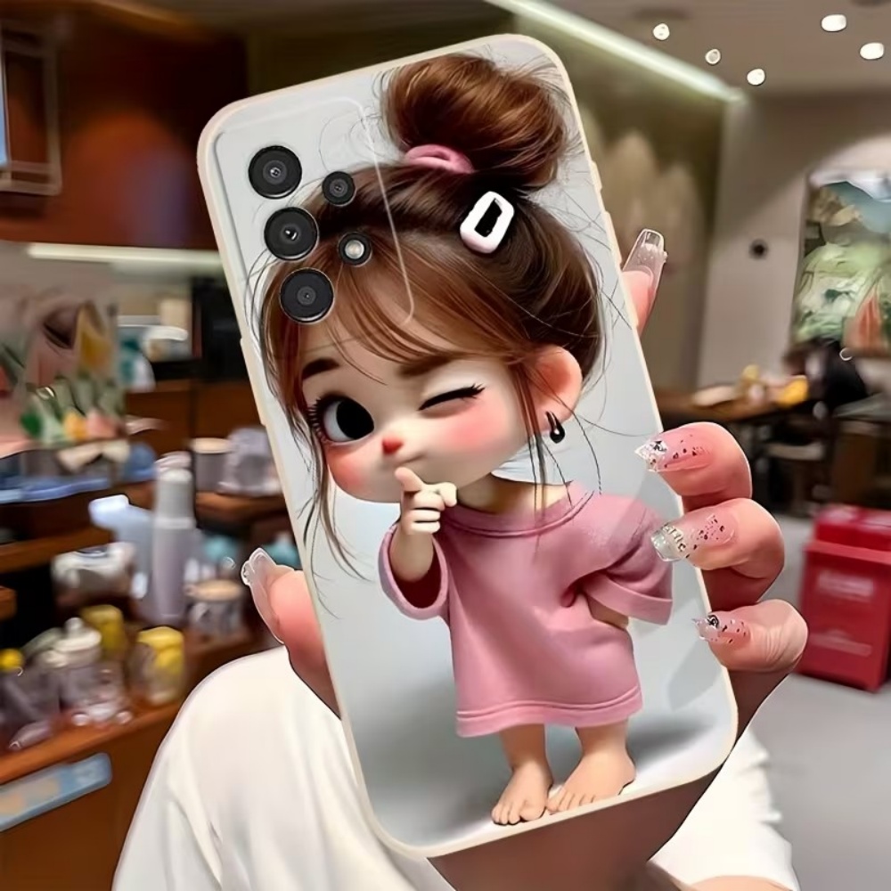 かわいい漫画の女の子柄デザインのスマホケース、Samsung - Phone Cases For Girls のレビューと価格