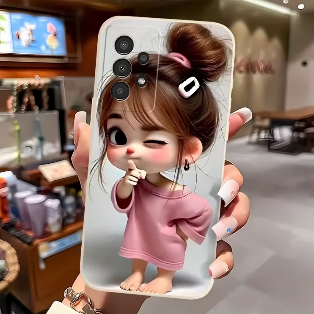 かわいい漫画の女の子柄デザインのスマホケース、Samsung - Phone Cases For Girls のレビューと価格
