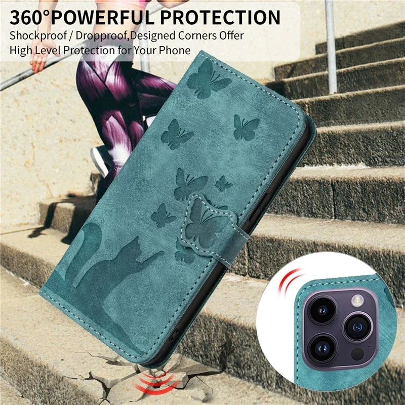 3D猫柄ウォレットフリップケース iPhone 17 15  - Phone Cases With Wallet On Back のレビューと価格