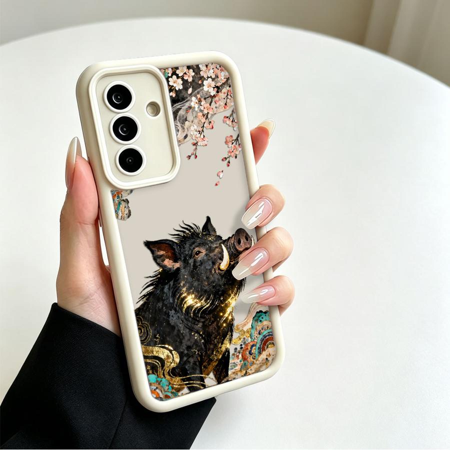漫画クレーンと野生のイノシシのスマホケース、Samsung  - Phone Cases Galaxy A17 のレビューと価格