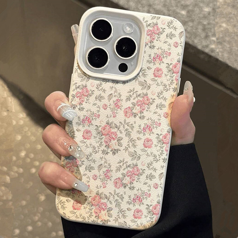 愛らしい女の子の花柄ホワイトクラシックソフトフォンケース i - Phone Cases For Girls のレビューと価格