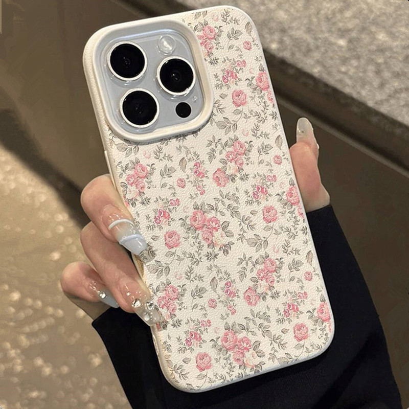 愛らしい女の子の花柄ホワイトクラシックソフトフォンケース i - Phone Cases For Girls のレビューと価格