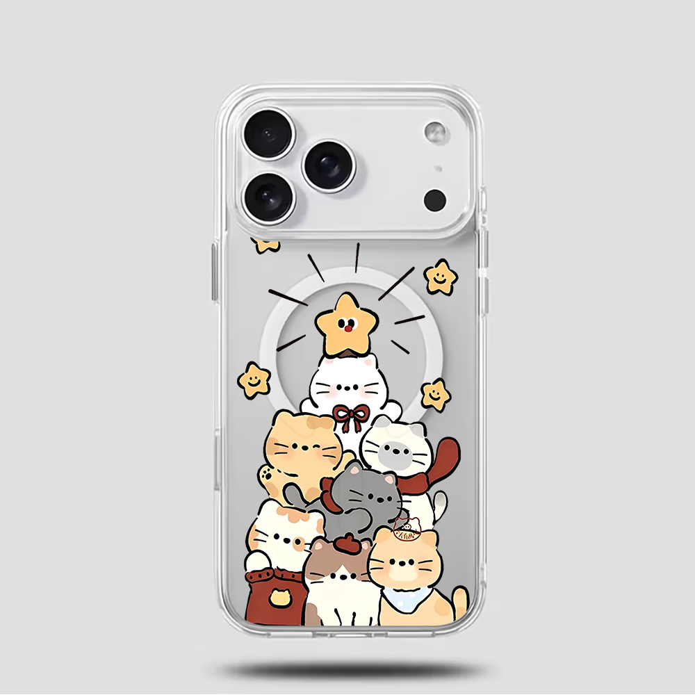 可愛い漫画風子猫プリント対応iPhoneケース iPhone - Phone Cases Cute のレビューと価格